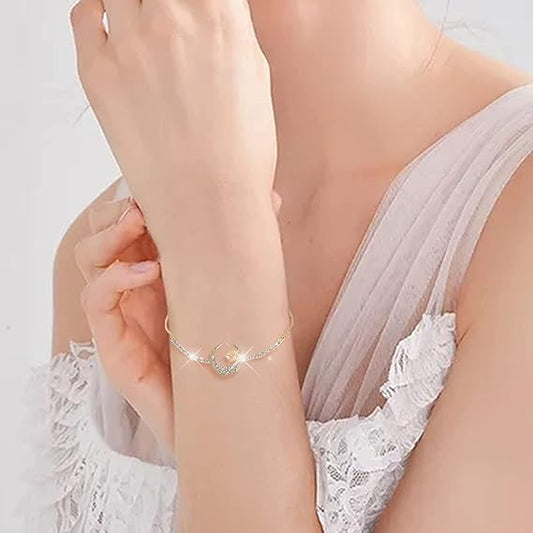 Muslim Moon Star Bracelets Ramadan Kareem Mubarak Crescent
